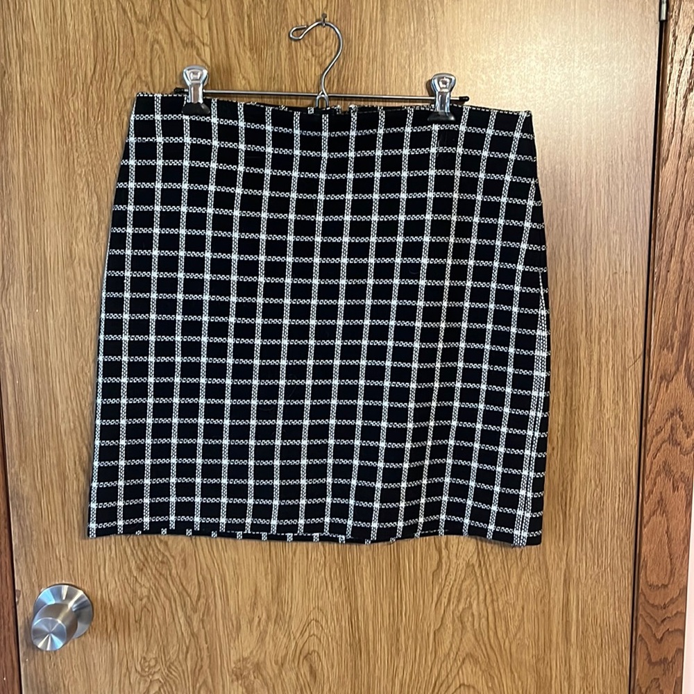 Talbots Plaid Twill Mini Skirt Size 10